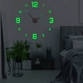 thumbnail image 4 of Large Wall Clock,Wall Hanging Decor Luminous Wall Clock Stickers, Diy Glowing Frameless Hanging Watches, Diy Sticker Wall Clocks for Kitchen, Bathroom, Home Decoration , Digital Luminous, 4 of 5