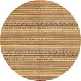 thumbnail image 1 of Ahgly Company Tapis d'Intérieur Ronds Abstraits Rouges Abstraits pour Aire, 6 Pieds Rond, 1 of 6