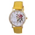 thumbnail image 1 of LYMAYTER Stylish Ladies Watch Stylish Women's Rose Pattern Watch - Faux Leather Strap, Quartz Movement, 1 of 6