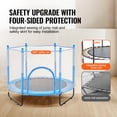 thumbnail image 3 of VEVOR Trampoline de 60 Pouces pour Enfants Mini Trampoline pour Tout-Petits avec Filet Intérieur Extérieur, 3 of 9