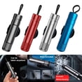 thumbnail image 3 of Thinsony Window Breaker And Cutter For Car Safety - Aluminum Alloy Easy To Carry Small In Size Car Safety Hammer blue 1Set, 3 of 6
