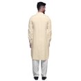 thumbnail image 3 of Atasi Kurta Pathani Classique à Col pour Garçons Chemise en Rayonne à Poche avant, 3 of 5