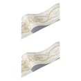 thumbnail image 3 of Decodeary Wood Marbling SelfAdhesive Skirting Line Exquisite Workmanship And Retro Fashion PVC Waterproof Waist Line For Wall PVC green peony 2Set, 3 of 6