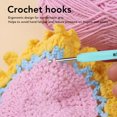 thumbnail image 3 of Crochet  Set, Crochet  Easy Identification 16PCS Ergonomic Reduces Stress Craft Sanding  For Crochet Enthusiast For Travel, 3 of 8