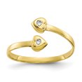 thumbnail image 1 of Bague d'Orteil en Or Jaune 10K avec Oxydes de Zirconium CZ, 1 of 2