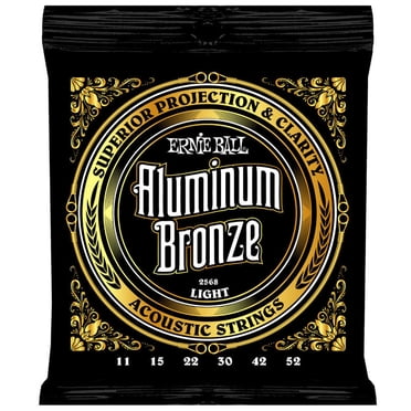 Ernie Ball Cordes de Guitare Acoustique en Aluminium Bronze - Clair