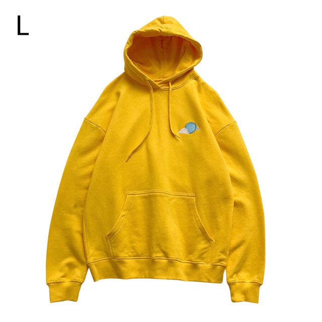 serony Spring Sweat à Capuche Imprimé Hommes Femmes Pull à Capuche Manteau Couple Top, Jaune, L