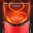 thumbnail image 3 of Electric Heating Fan 2000W Portable Space Heater Adjustable Thermostat 2 Heat  + Fan Mode Overheat & Tip-Over Protection ,Rapid Heating, 3 of 7