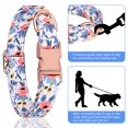 thumbnail image 2 of Dog Collars Dog Collar with Bow and Flower, Puppy Dog Collar Cute with Safety Metal Buckle Adjustable Floral Pattern Dog Collar for Puppy Small Medium Large Dogs, 2 of 7