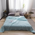 thumbnail image 1 of Cooling Cotton Blanket Twin Size Summer Bed Throw Thermal All Season Bedding 1-Piece, 1 of 6