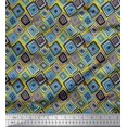 thumbnail image 1 of Soimoi Cotton Cambric Fabric Square Geometric Decor Fabric Printed Yard 42 Inch Wide, 1 of 3