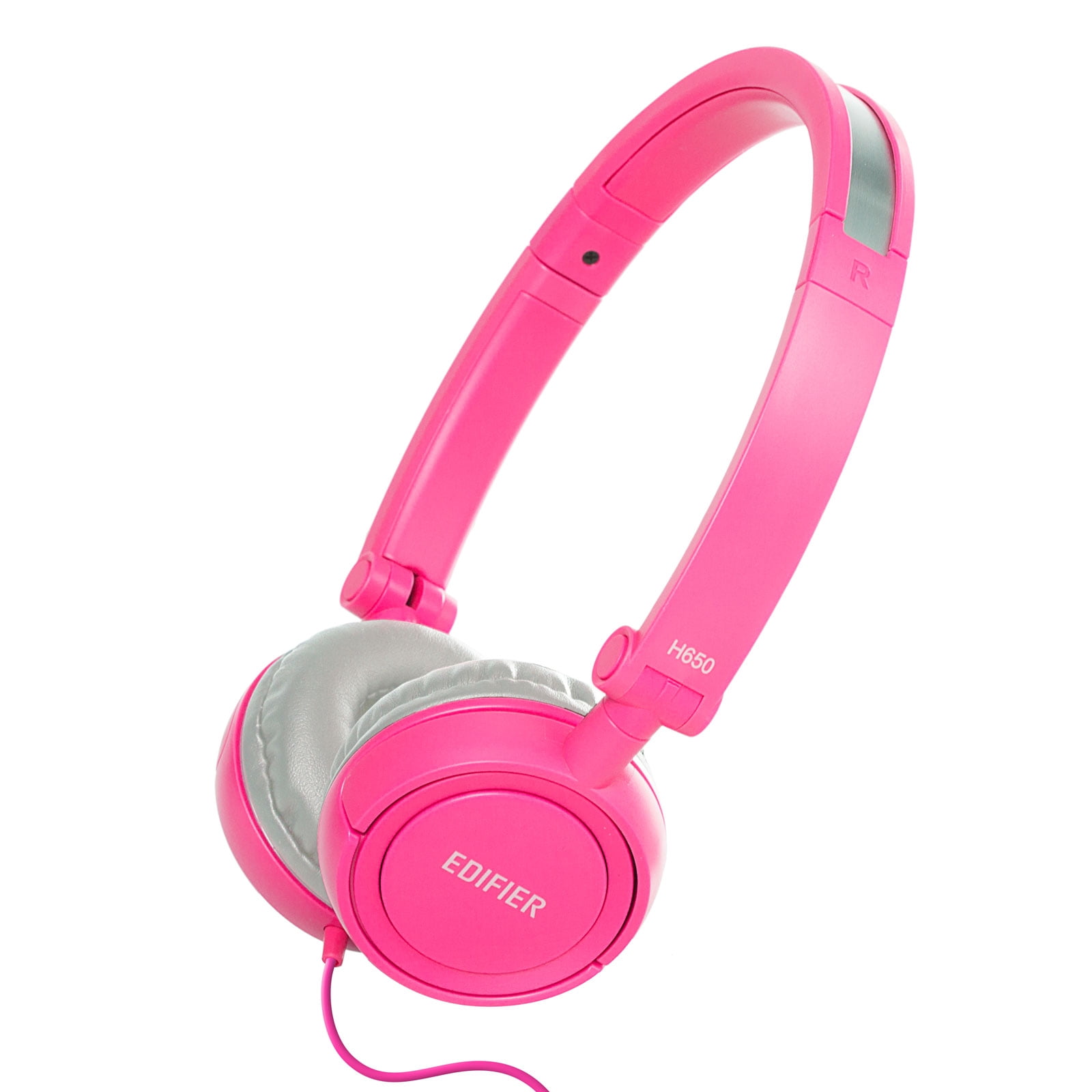 Edifier H650 Headphones - Hi-Fi On-Ear Foldable Noise-Isolating Stereo Headphone, Ultralight and Tri-fold Portable - Pink