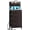 Brown, variant on GUNAITO Nightstand with Charging Station and LED Light, Bedside Table with Fabric Drawers and High Storage Shelf for Bedroom, Living Room, Small Spaces - Dark Gray