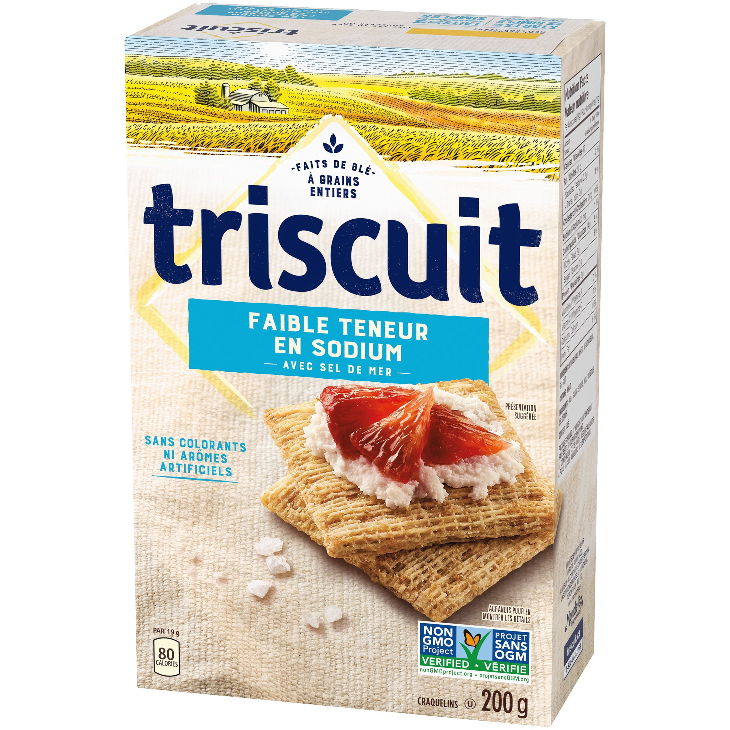 TRISCUIT Faible Teneur en Sodium Craquelins