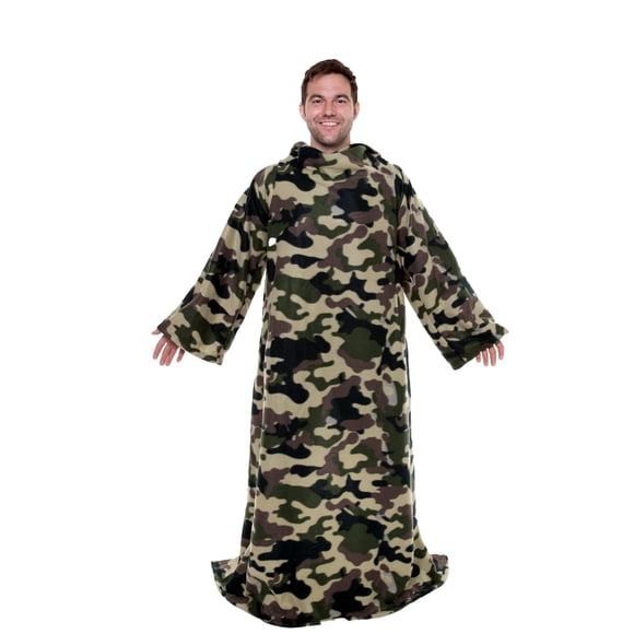 Snuggie la Couverture Portable Originale avec Manches et Poches / Molleton, Jeté Douillet Surdimensionné pour Adultes Hommes et Femmes, Lavable à la Machine, Excellent Cadeau pour les Fêtes, Vu sur