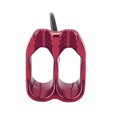 thumbnail image 1 of ATC Rappelling Descender, Double Rope Hole V Shaped Friction Groove Belay And Rappel Device Aluminum  Alloy  For Cave Expansion Sky Blue,Orange,Wine Red, 1 of 8