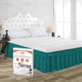 thumbnail image 1 of SGI Bedding 21 Inch Wrap Around Bed Skirt | Microfiber Bed Skirt | Fade Resistant, Wrinkle Free, Anti-static, Decorative, Extra Storage Space, Clutter-Free | Queen, Teal, 1 of 6
