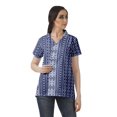 thumbnail image 1 of Moomaya Chemise Tunique Style Enveloppant pour Femmes en Coton Décontracté Col Classique Boutonné, 1 of 6