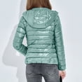 thumbnail image 4 of RKSTN Puffer Jacket Womens Winter Fashion Solid Color Lightweight Hooded Short Korean Style Jacket Plus Size Full Zipper Warm Jacket with Pockets, 4 of 7