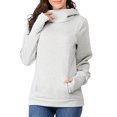 thumbnail image 1 of LSLJS Chandail d'Allaitement pour Femmes, Hauts de Maternité pour l'Allaitement, Chemise Décontractée à Col Montant, Fermeture Éclair Inclinée et Blouse à Manches Longues, 1 of 8