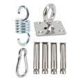 thumbnail image 3 of Herwey Hammock Hanging Kit,Hammock Hanging Kit Durable Wearable Stainless Steel Firm Connection Convenient Practical Hardware For Home, 3 of 8
