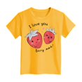 thumbnail image 4 of Akiihool Vêtements d'Été pour Filles T-Shirts Graphiques pour Fille Vacances Haut Hibiscus Col Rond Manches Courtes Jolis Hauts d'Été Coupe Ajustée T-Shirt (Jaune, 3-4 Ans), 4 of 4