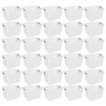 thumbnail image 2 of Sterilite Deep Ultra Plastic Storage Baskets w/ Handles, White, 30 Pack, 2 of 5