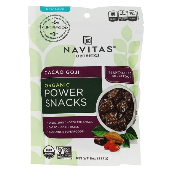 Navitas Organics - Power Snack Goji Super Food Cacao - 8 oz.