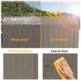 thumbnail image 4 of Coffre de Terrasse en Résine de 80 Gallons, Coffre de Rangement Extérieur Verrouillable pour Meubles, Outils de Jardin et Rangement d'Outils, Boîtes de Rangement Extérieures Étanches - Gris, 4 of 6