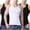 Navy, variant on Aboser 3 Pack Men's Cotton Tank Tops Gym Sleeveless Workout Undershirt Big and Tall Men Athletic Moisture Wicking Basic Tees Performance Muscle Tank Top