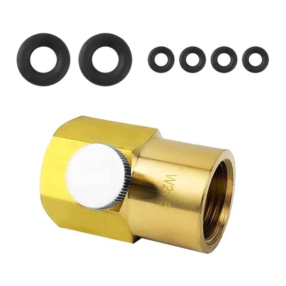 lingqin Adaptateur de Recharge de Cylindre de CO2 Connecteur de Réservoir de CO2 Accessoires de Machine à Soda pour Soda TR21 4 vers W21.8 14