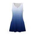 thumbnail image 5 of Ladies Fashion Gradient Summer Ladies Printed Pocket Sleeveless V-neck Dress, 5 of 5