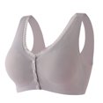 thumbnail image 1 of AherBiu Women Bras Full Coverage Smoothing Front Closure Button Comfort Bras High Support No Underwire Bralettes, 1 of 2