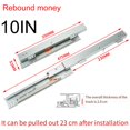 thumbnail image 1 of Drawer Slides Close Furniture Sliding Track Floor Mounting Guides Drawer Display Cabinet Damping Buffering Rebound Slide, 1 of 7