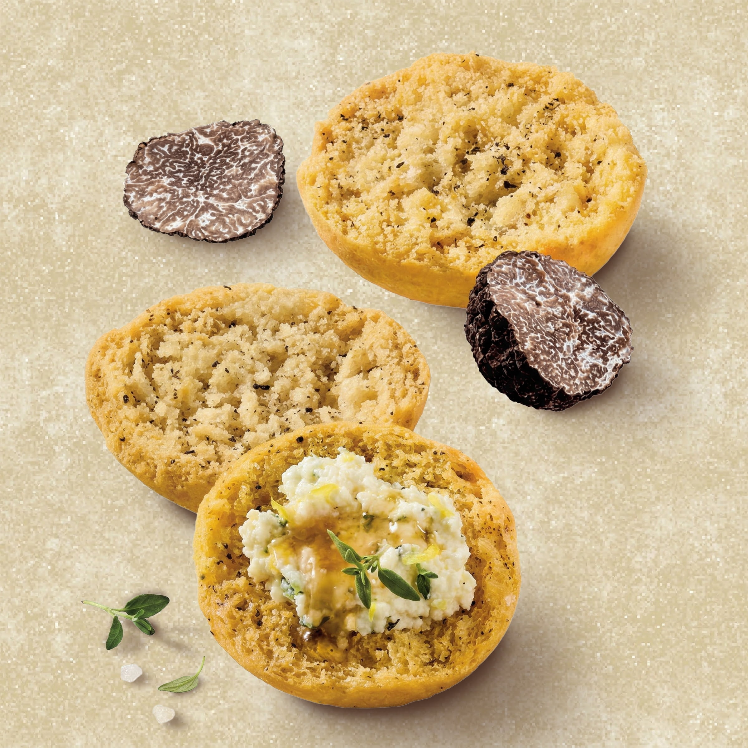 Croustilles de pain Sel de mer et truffe noire Notre Excellence