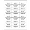 thumbnail image 2 of 30 UP Address Labels for Inkjet Printers 1" x 2-5/8", Pack of 4500 Labels, 2 of 10
