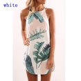 thumbnail image 2 of Women's Summer Halter Neck Sleeveless Slip Dress Printing Slim Prom Party Mini Dress, 2 of 7