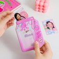 thumbnail image 3 of Korean Milk Bottle Photocard Holder 3inch Card Set Cartoon Cute Photo Star Chasing Student Girl Bus Card Storage Bag, 3 of 4