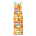 thumbnail image 4 of QATAINLAV Combinaisons en Coton et Lin Grande Taille pour Femmes Été Décontracté Sans Manches à Bretelles Spaghetti Combinaisons Mode Imprimé Graphique Pantalon une-Pièce à Jambe Grand Multicolore TG Économies d'Hiver, 4 of 6