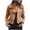 Khaki, variant on Moxiu Jackets for Women Trendy Faux Suede Moto Jacket Open Front Cardigan Leather Motorcycle Jacket Lapel Collar Coat Women Black,L