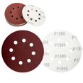 thumbnail image 1 of 10 Pcs Disques de Ponçage à Crochets et Boucles de 5 Pouces à 8 Trous Papier Sablé Rond Rouge, Tampons de Papier Sablé Ronds à Crochets et Boucles, Tampons de Papier Sablé en Oxyde d'Aluminium, pour Ponceuse Orbitale Aléatoire V4G3, 1 of 1