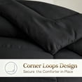 thumbnail image 4 of BedTreat Down Alternative Duvet Insert, Quilted Queen Size Black Comforter, All Season Ultra Soft Microfiber Bedding with Corner Tabs, Machine Washable, 4 of 8