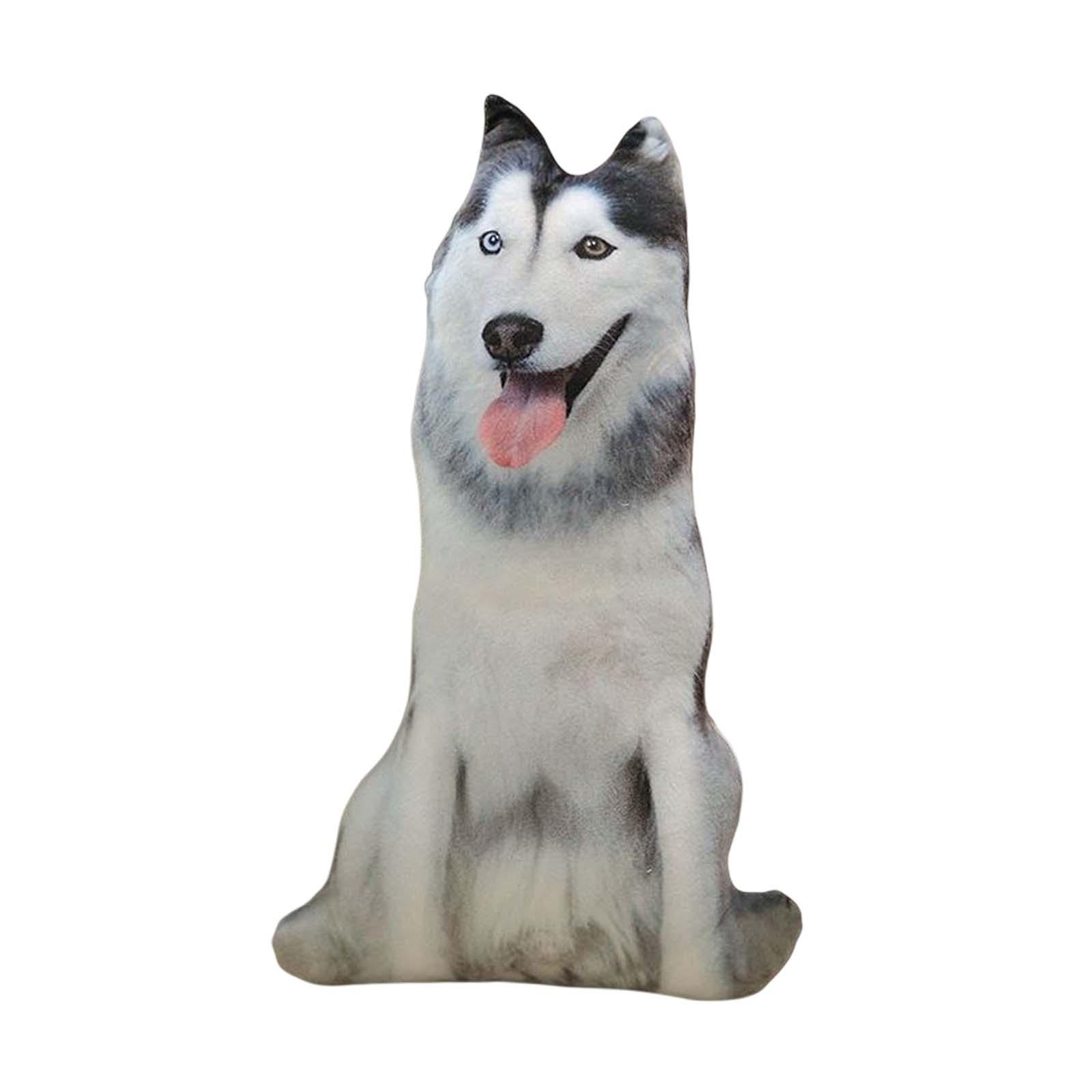 DOLITY Animals Dog Pattern Pillow Cushion Stuffed Toy 90cm Stylish for Kids Husky