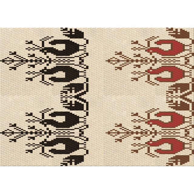 Ahgly Company Tapis Rectangulaire Lavable en Machine Intérieur Transitionnel Marron Sienne, 5 Pieds x 7 Pieds