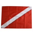 thumbnail image 1 of Lefu Scuba Dive Boat Flag Scuba Diving Sign Marker Lightweight red white, 1 of 9