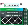 thumbnail image 1 of Filterbuy 20x20x1 Air Filter MERV 8 Odor Eliminator, HVAC AC Furnace Air Filters Replacement (12-Pack), 1 of 9