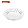 thumbnail image 3 of Unique Bargains Évent de Soffite Circulaire de 53 mm, Lot de 40 Évents d'Air Ronds en Acier Inoxydable, Blanc, 3 of 5