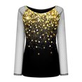 thumbnail image 4 of DPTALR Blouse T-shirt à Manches Longues en Dentelle Imprimée Décontractée pour Femmes, 4 of 5