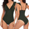 thumbnail image 4 of Maillot de Bain une Pièce pour Femmes, Volants, Texturé, Plage, 4 of 5