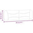 thumbnail image 4 of vidaXL Coussin de Tête de Lit Gris Clair 193 cm Tissu, 4 of 5